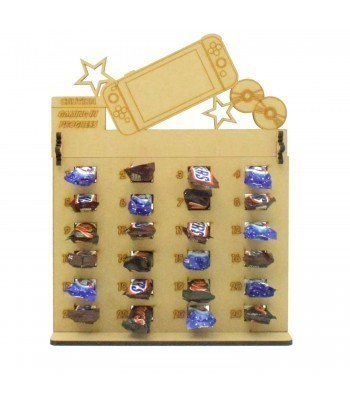 6mm Mars, Snickers and Milkyway Chocolate Bars Funsize Minis Holder Advent Calendar - Nintendo Switch Gaming Themed Topper
